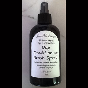 Dog Conditioner Brush Spray Detangler For Long Wavy Curly Hair Dogs, Controls Knots, Conditions Between Grooming, 8 oz Spray Bottle