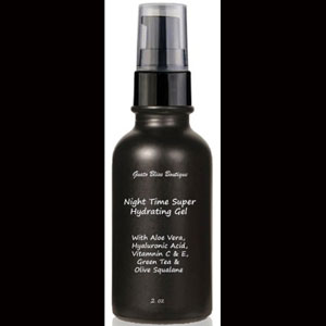 Organic Aloe Vera Night Time Gel Super Hydrating & Moisturizing With Aloe Vera and Hyaluronic Acid Available in 1 or 2 oz