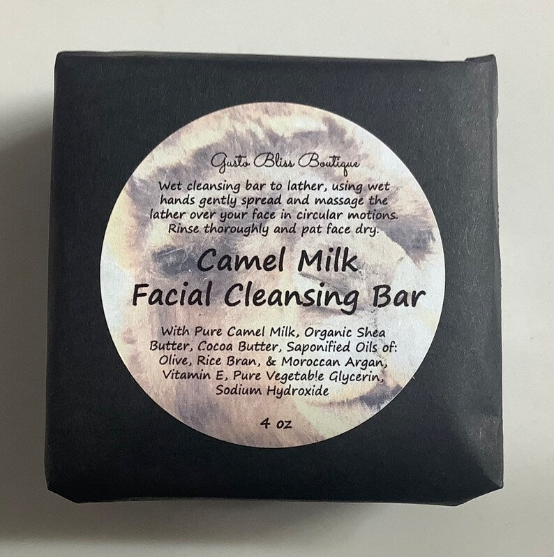 Camel Milk Facial Cleansing Bar For Soft Clean Supple Skin For All Skin Types Large 4 Oz. Bars