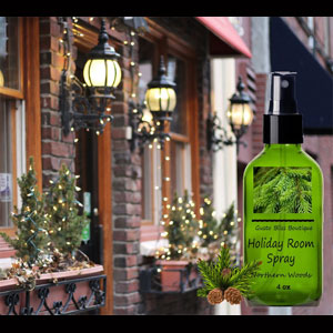 Holiday Room Refresher Spray For Home, Artificial Christmas Tree, Wreaths, Boughs All Natural Long Lasting 4 oz Bottles Holiday Scents