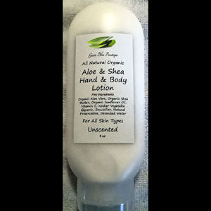 Hand & Body Aloe Shea Lotion Rich and Moisturizing Great for Irritated Dry Skin Choose Scent