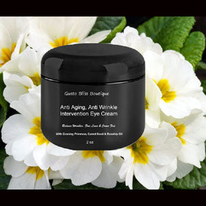 Intervention Eye Cream All Natural & Organic Super Hydrating and Moisturizing 1 or 2 Ounce Jars