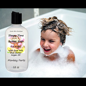 Goat Milk Sleepy Time Bubble Bath Just For Kids with Kids Favorite Scents 8 or 12 Ounce Bottle  Great for Kids Sensitive Skin Choose Size & Scent