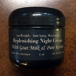 Goat Milk Face Cream With Pure Retinol Replenishing Night Cream Anti Aging Deep Moisturizer Can Help For Radiant Glow  Choose Retinol Percent