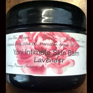 Yoni Intimate Skin Balm All Natural and Organic for Feminine Area Down Under Choose Unscented or Scented 2 oz Jar