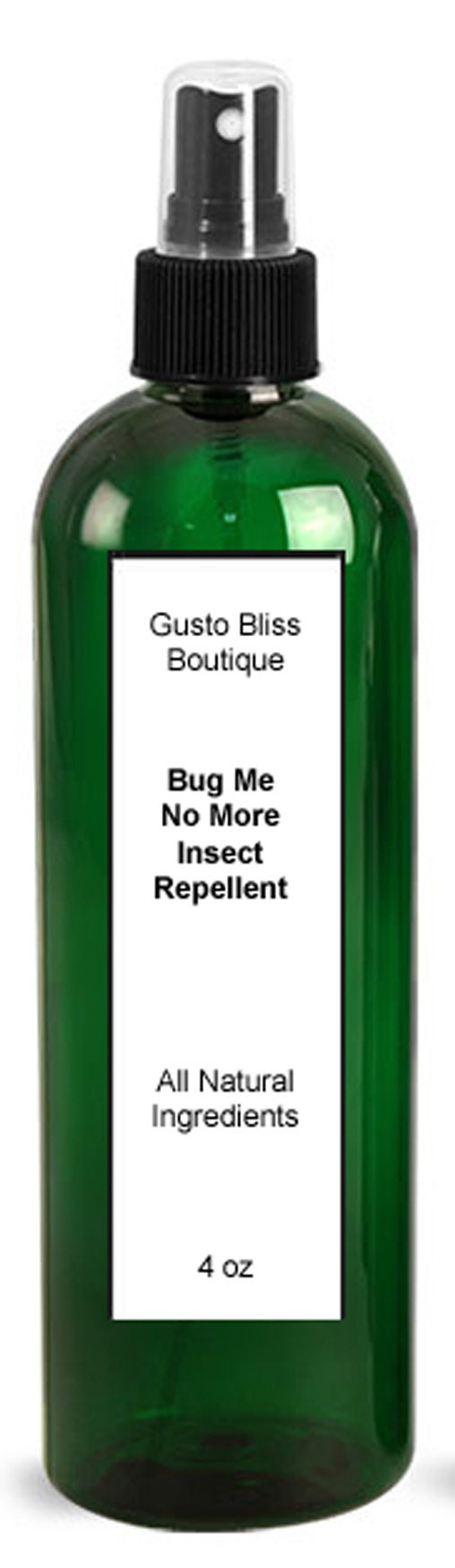 Bug Me No More Insect Repellent Deterrent Spray Or Gel All Natural Deters Mosquitos Flies Gnats And More 2 or 4 ounce